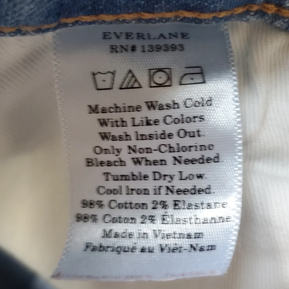 Everlane High Rise Skinny Jeans Womens 27 Waist